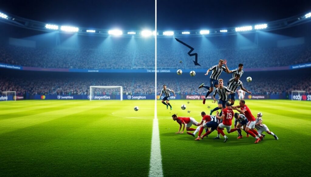 Сравнение игровых стандартов лиг Европы и Лиги чемпионов - иллюстрация