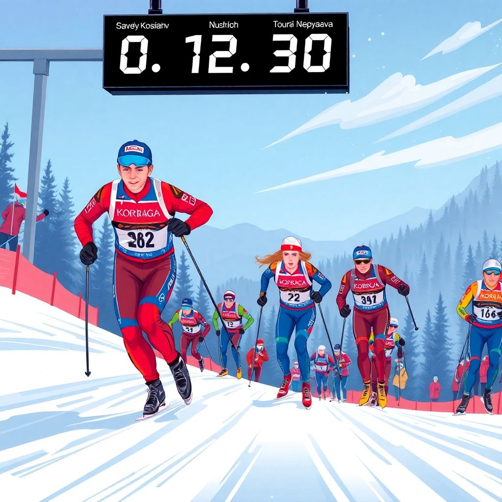 Русские лыжники, спринт Тур де Ски: почему Непряевой и Коростелеву не везёт