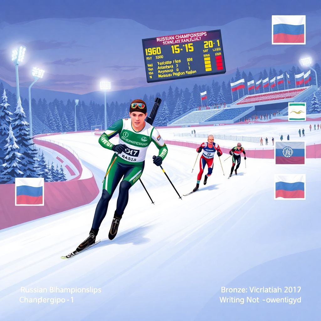 Биатлонист из Свердловска Кирилл Бажин вновь победил в сингл-миксте в Ижевске