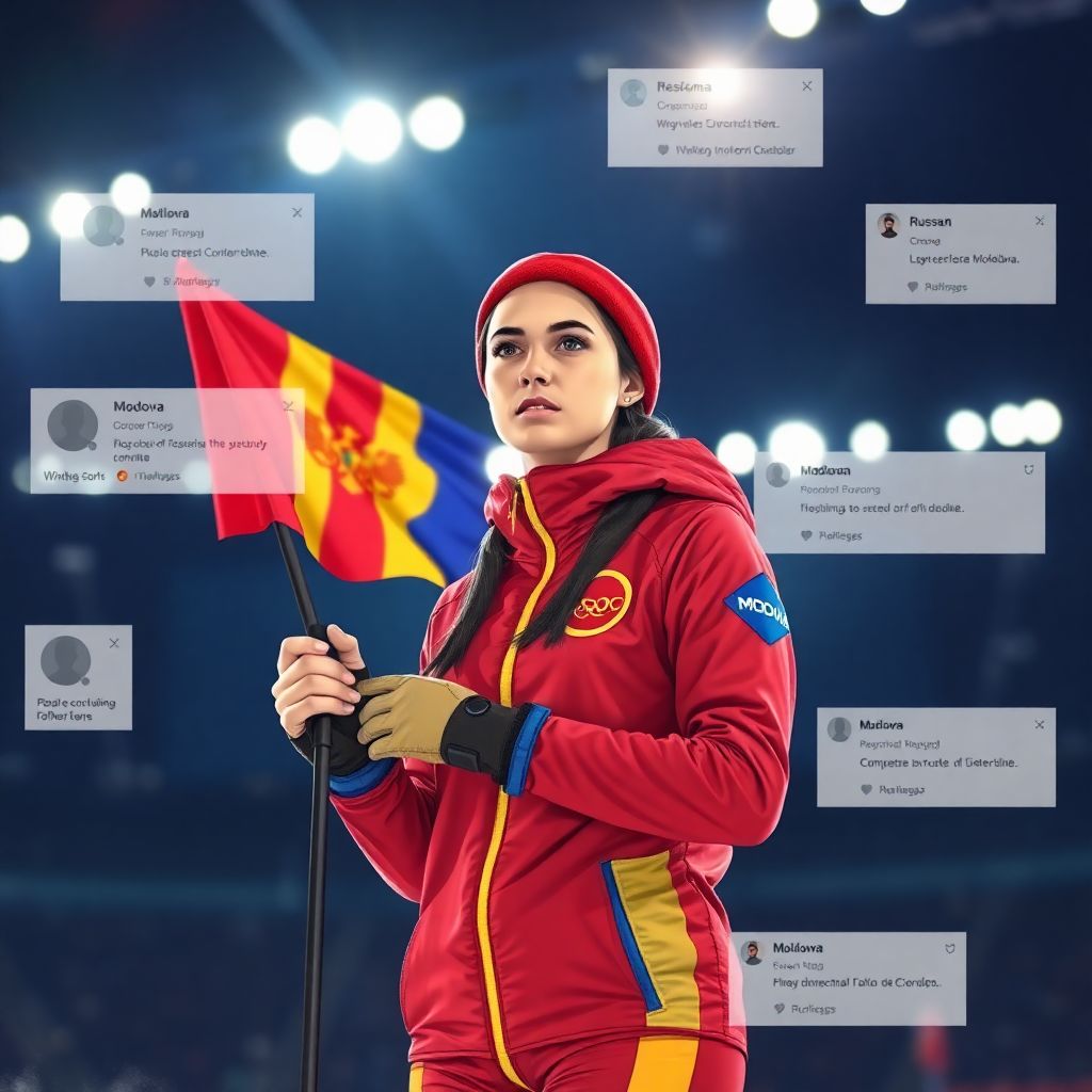 Скандал вокруг знаменосца сборной Молдавии Елизаветы Хлусович и «ВКонтакте»