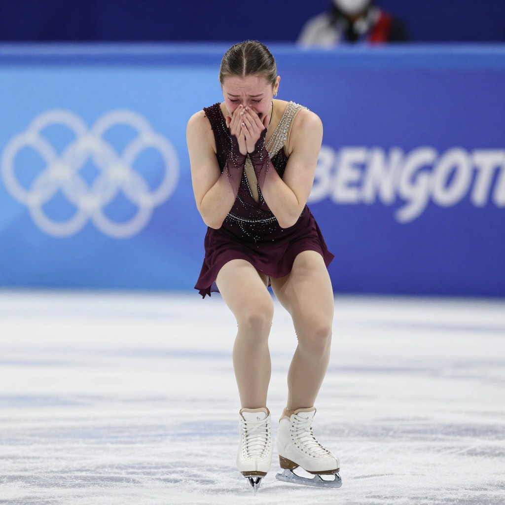 Камила Валиева расплакалась после проката произвольной программы на контрольных прокатах
